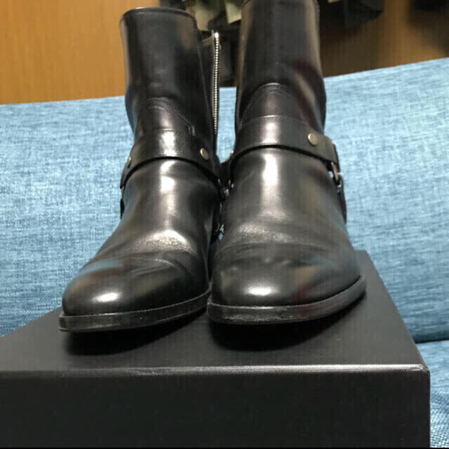 メンズ美品　saint laurent  リングブーツ　44