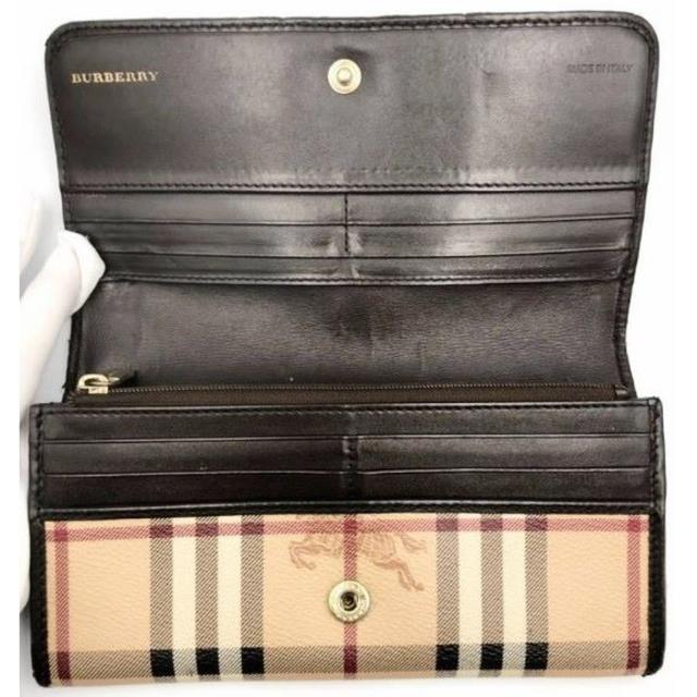 BURBERRY - バーバリー ロンドン 長財布 ダークブラウン PVC 美品 小銭 ...