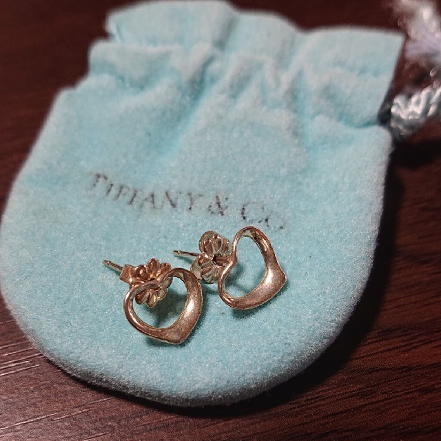 TIFFANYオープンハートシルバーピアス