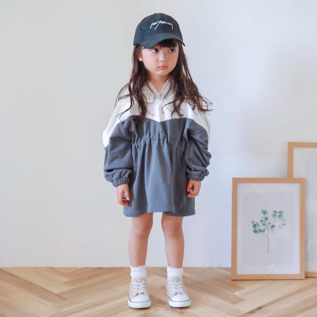 urban cherry♡120㎝新品未使用品♡スウェットワンピ キッズ/ベビー/マタニティのキッズ服女の子用(90cm~)(ワンピース)の商品写真