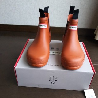 ハンター(HUNTER)のaaa様専用　　HUNTER 　長靴　オレンジ　新品(レインブーツ/長靴)