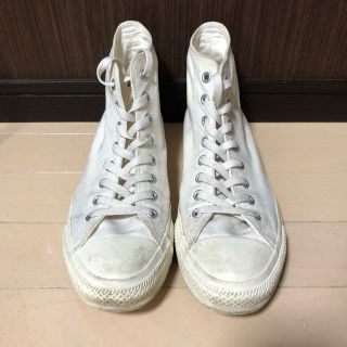 コンバース(CONVERSE)のコンバース　ハイカット　オールホワイト(スニーカー)