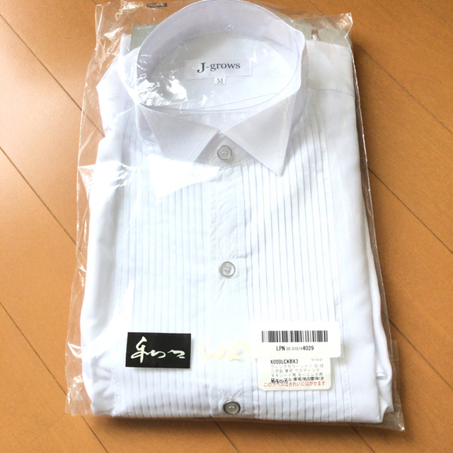 【新品未使用】ウィングカラーシャツ 白 Mサイズ メンズのトップス(シャツ)の商品写真