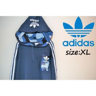 アディダス(adidas)の定価9690+税 新品 アディダス トレフォイル パーカー 迷彩 カモ LDH(パーカー)