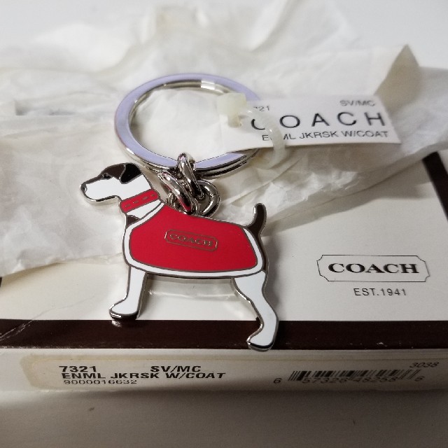 COACH コーチ　ジャックラッセルテリア　キーホルダー　新品