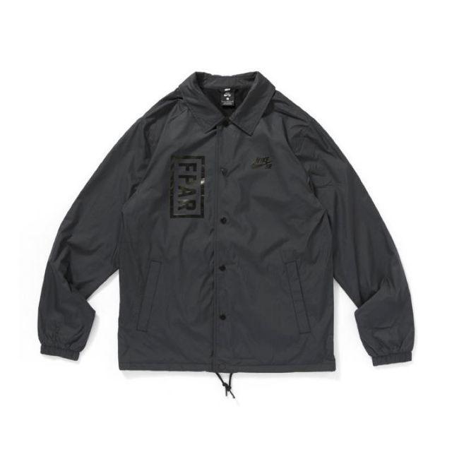 XL Nike SB x FPAR コーチジャケット 黒 国内正規品 - ナイロンジャケット