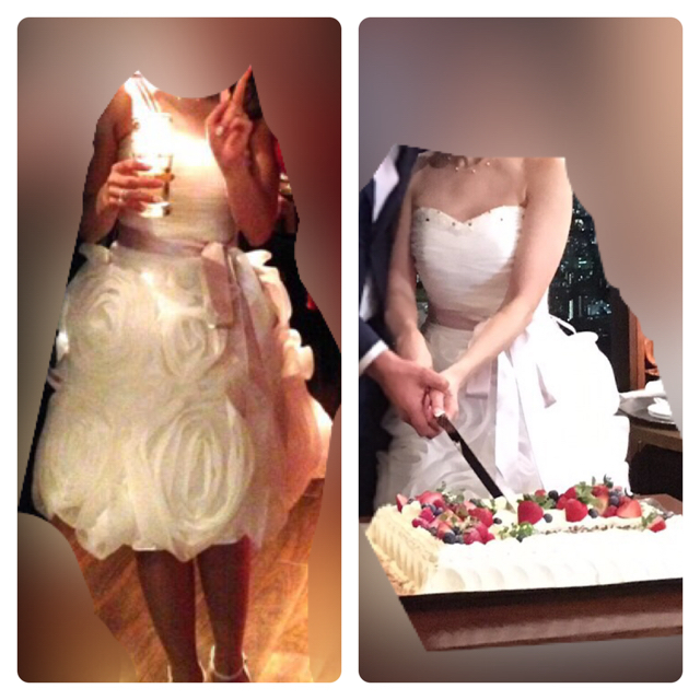【mio様専用】二次会用花嫁ドレス レディースのフォーマル/ドレス(ウェディングドレス)の商品写真