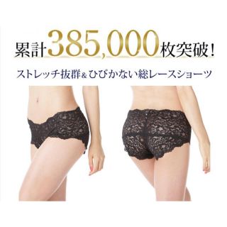 新品未使用☆ヒップハング　総レースショーツ(ショーツ)