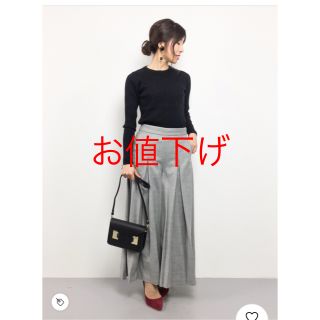 ノーブル(Noble)のSpick and Span Noble ウールタックワイドフレアパンツ◆ (その他)