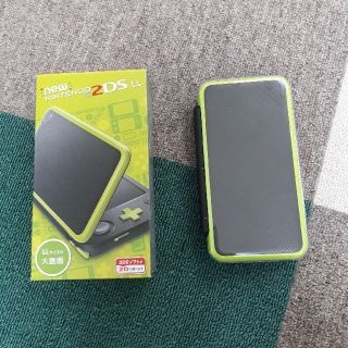 ニンテンドー2DS(ニンテンドー2DS)の【タイムセール】Newニンテンドー2DS LL ブラック×ライム 他セット(携帯用ゲーム機本体)