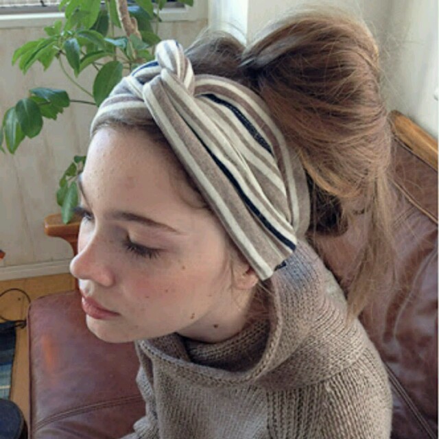 TODAYFUL(トゥデイフル)のマルチボーダーhair band レディースのヘアアクセサリー(ヘアバンド)の商品写真