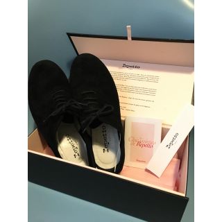 レペット(repetto)のレペット　ジジ　スエード　黒　37.5(23.5cm)(バレエシューズ)