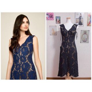 タダシショウジ(TADASHI SHOJI)の2018新品 2 Tadashi Shoji タダシショージ BN16002NT(ひざ丈ワンピース)