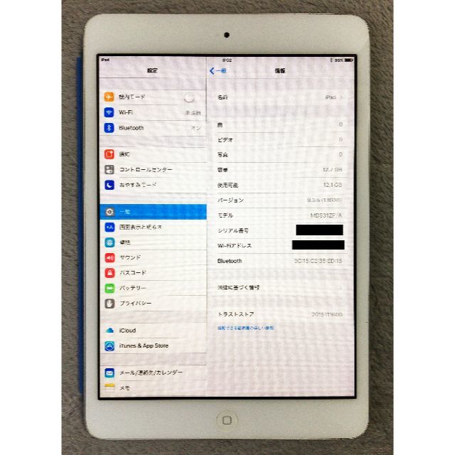 iPad mini 第1世代 16GB wifiのみ 動作確認済 カバー＋シート