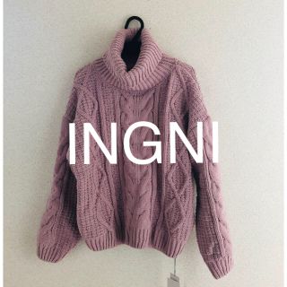 イング(INGNI)の新品★INGNI イング★ケーブルモールタートルネックネックニット(ニット/セーター)