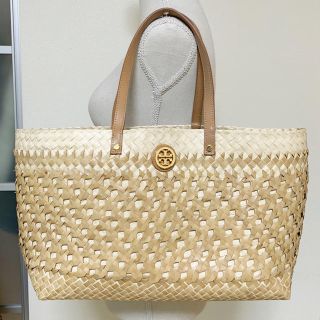 トリーバーチ(Tory Burch)の最終値下げ☆トリーバーチ　カゴバッグ　ポーチ付き　ストローバッグ(かごバッグ/ストローバッグ)