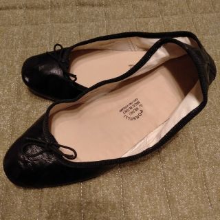 レペット(repetto)の〈ブラック39〉Porselli ポルセリ バレエシューズ(ハイヒール/パンプス)