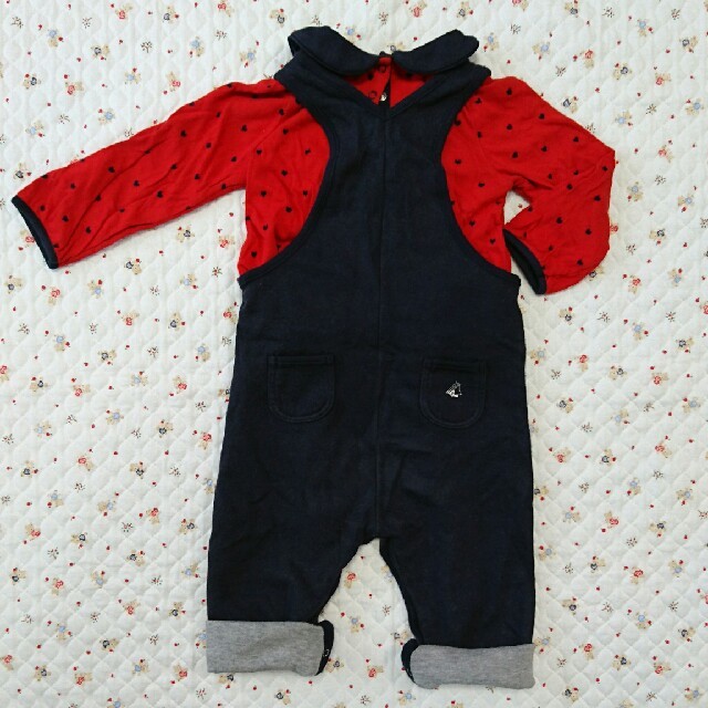 PETIT BATEAU(プチバトー)のプチバトー サロペット 18m 81cm キッズ/ベビー/マタニティのベビー服(~85cm)(パンツ)の商品写真