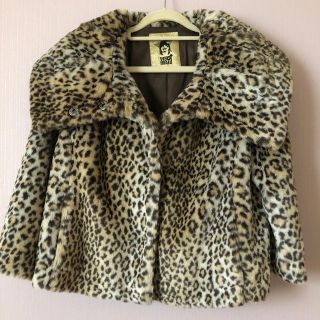 美品♥️定価五万前後♥️レオパード ファー ヒョウ柄 コート