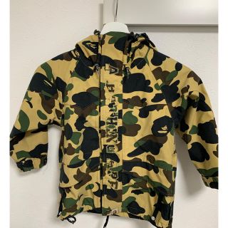 アベイシングエイプ(A BATHING APE)のAPE ゴアテックス ナイロンパーカー カモフラ 100 キッズ(ジャケット/上着)