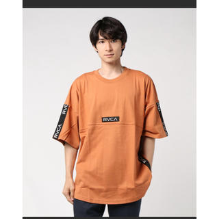 ルーカ(RVCA)の2019年新作⭐︎RVCA オレンジ　テープロゴT(Tシャツ/カットソー(半袖/袖なし))
