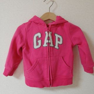 ベビーギャップ(babyGAP)の値下げ　gap ベビー　パーカー　ピンク　80　中古(トレーナー)