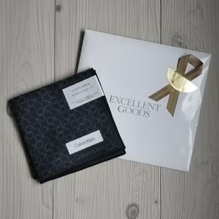 カルバンクライン(Calvin Klein)の新品！Calvin Kleinマイクロファイバータオルハンカチ(ハンカチ/ポケットチーフ)