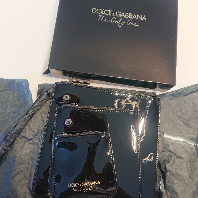DOLCE&GABBANA(ドルチェアンドガッバーナ)のドルガバ エナメルポーチ3つセット レディースのファッション小物(ポーチ)の商品写真