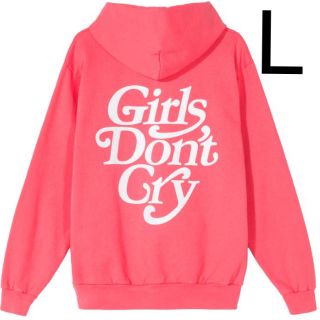 シュプリーム(Supreme)のGirls Don't Cry ガールズドントクライ パーカー ピンク L(パーカー)