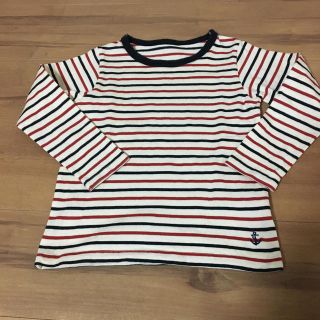 ベルメゾン(ベルメゾン)の子供　ボーダー長袖カットソー　120サイズ(Tシャツ/カットソー)