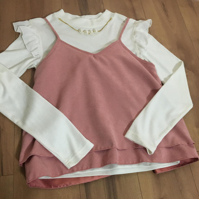 しまむら(シマムラ)の女児　トップス　3点セット　160サイズ キッズ/ベビー/マタニティのキッズ服女の子用(90cm~)(Tシャツ/カットソー)の商品写真