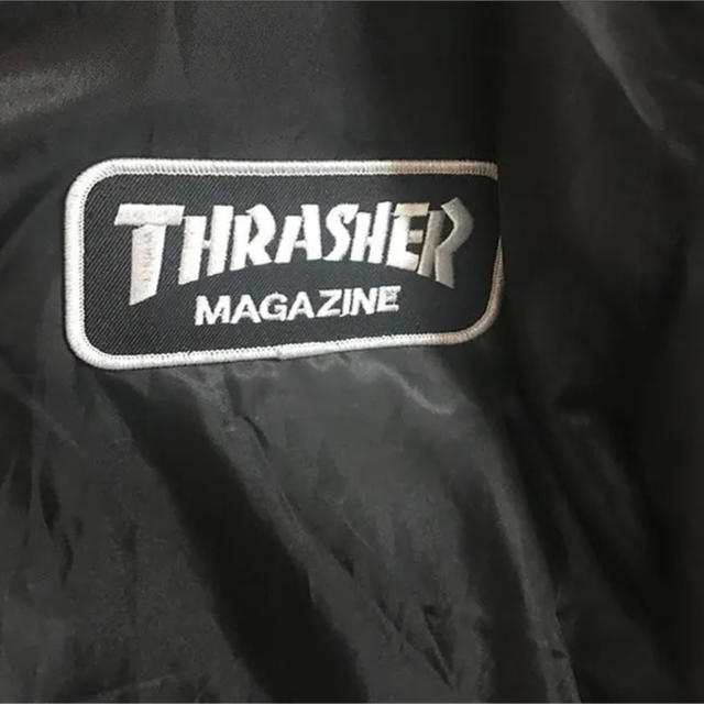 THRASHER(スラッシャー)のスラッシャー刺繍ワッペン付き 中綿 MA-1 ブルゾン BLK (LL) メンズのジャケット/アウター(ブルゾン)の商品写真