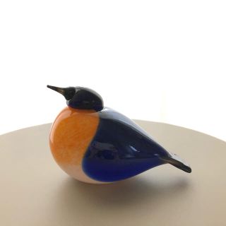 イッタラ(iittala)のNew York Blue Bird Oiva Toikka バード 箱なし(置物)