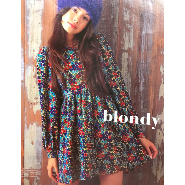 blondy(ブロンディ)のblondy 上質ベロア ワンピース2.5万円 レディースのワンピース(ひざ丈ワンピース)の商品写真