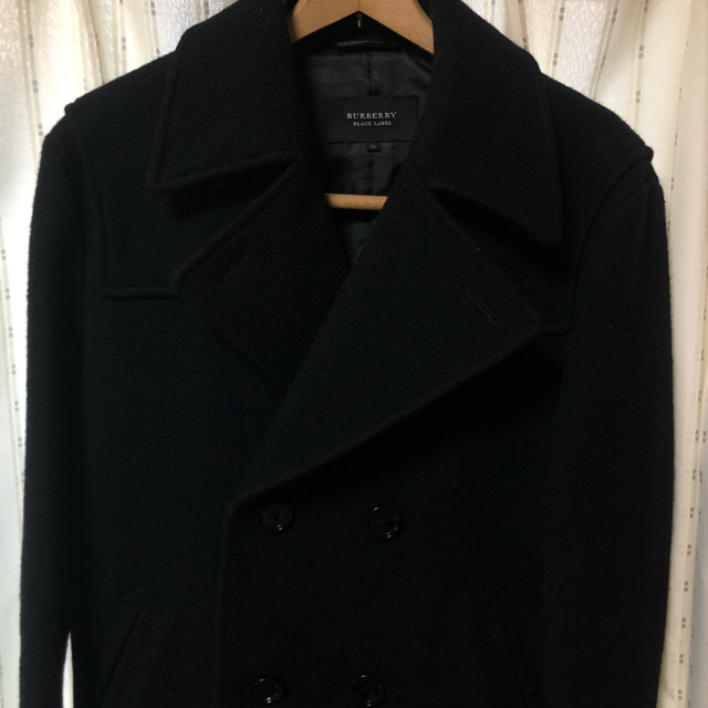 BURBERRY BLACK LABEL(バーバリーブラックレーベル)の美品 Burberry BLACK LABEL メンズコート【LL】 メンズのジャケット/アウター(ピーコート)の商品写真