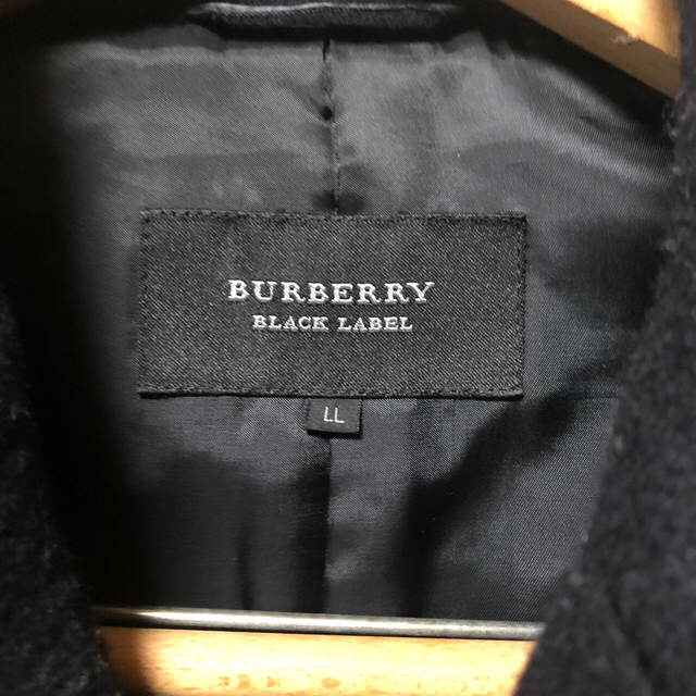 BURBERRY BLACK LABEL(バーバリーブラックレーベル)の美品 Burberry BLACK LABEL メンズコート【LL】 メンズのジャケット/アウター(ピーコート)の商品写真