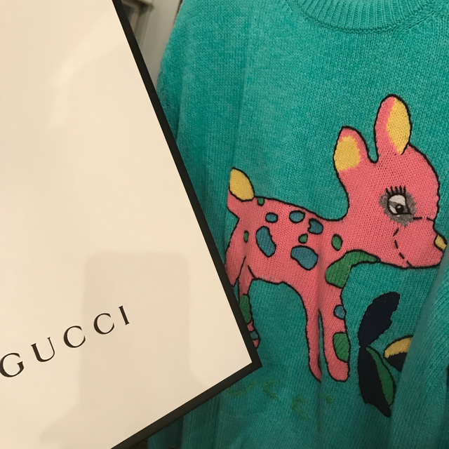 Gucci セーター 美品 箱付きの通販 by gracias's shop｜グッチならラクマ - GUCCI グッチ バンビ 得価新品