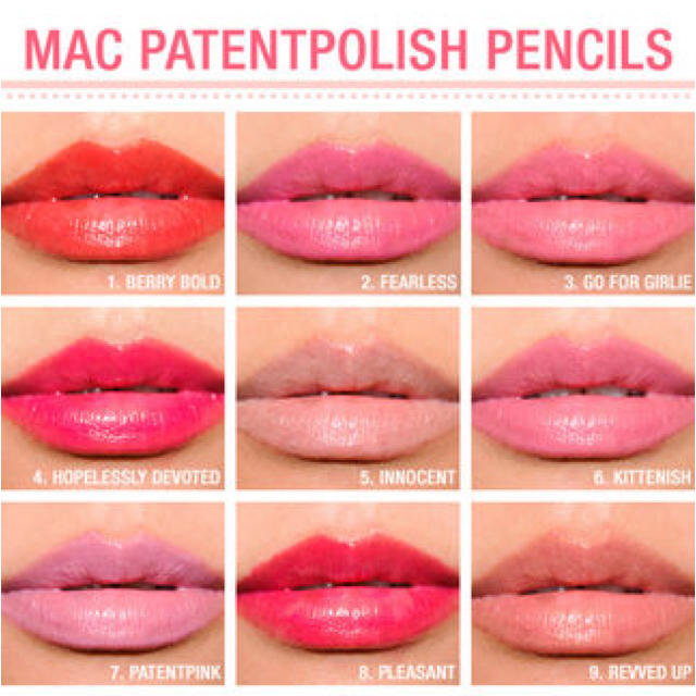 MAC(マック)の新品 未使用 MAC　パテント ポリッシュ　リップペンシル　PATENTPINK コスメ/美容のベースメイク/化粧品(リップライナー)の商品写真