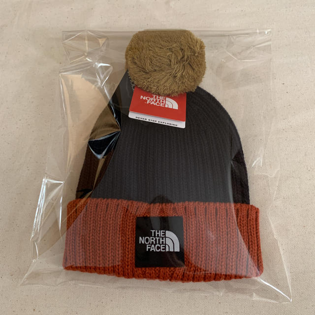 THE NORTH FACE(ザノースフェイス)の新品　ノースフェイス　キッズ　ポンポンカプッチョ キッズ/ベビー/マタニティのこども用ファッション小物(帽子)の商品写真