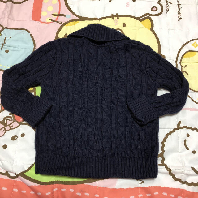 POLO RALPH LAUREN(ポロラルフローレン)のラルフローレン☆ケーブルニットカーディガン☆ネイビー☆24M キッズ/ベビー/マタニティのキッズ服男の子用(90cm~)(カーディガン)の商品写真