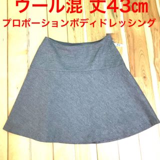 プロポーションボディドレッシング(PROPORTION BODY DRESSING)のフレアスカート 毛混 プロポーションボディドレッシング(ミニスカート)