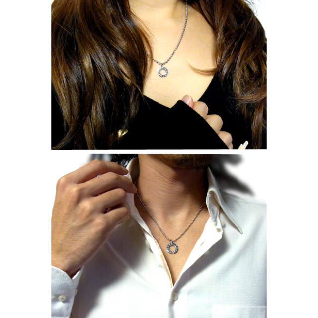 BIGアダマスダイヤモンドステンレスネックレス/Adamasチェーン付き レディースのアクセサリー(ネックレス)の商品写真