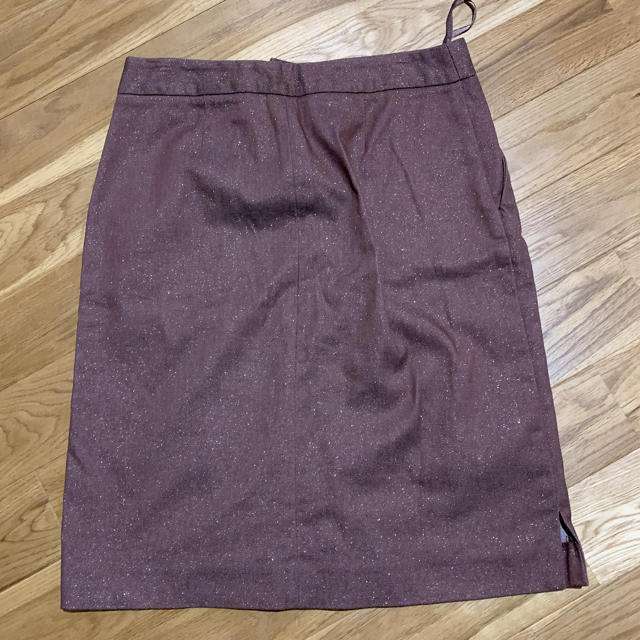 GAP(ギャップ)のgap ストレッチ  茶　ラメ　キラキラ　 レディースのスカート(ひざ丈スカート)の商品写真