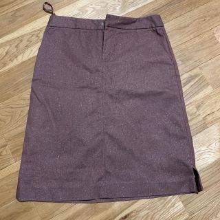 ギャップ(GAP)のgap ストレッチ  茶　ラメ　キラキラ　(ひざ丈スカート)