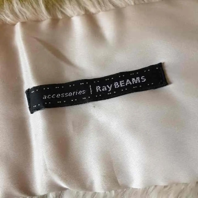 Ray BEAMS(レイビームス)のRayBEAMS ラビット ファーマフラー アイボリー 付け襟 ティペット  レディースのファッション小物(マフラー/ショール)の商品写真