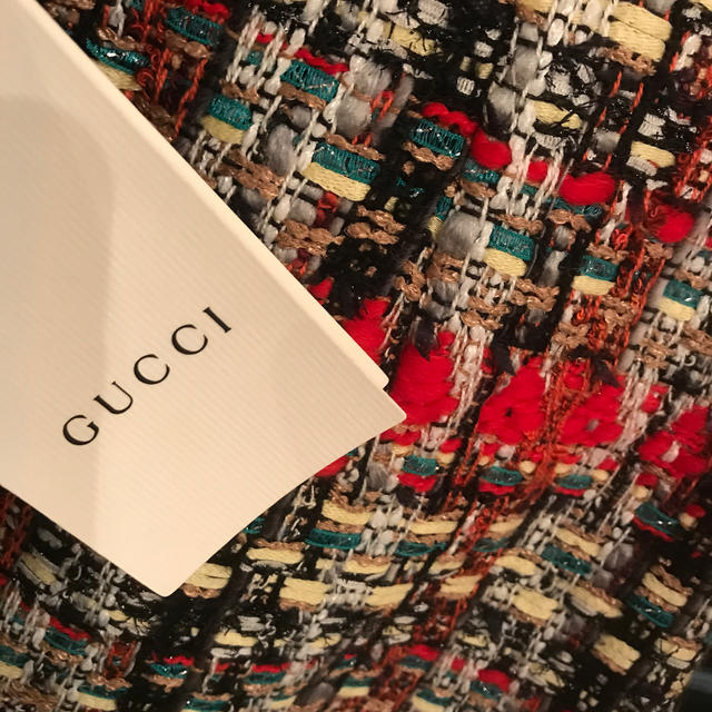 Gucci(グッチ)のGUCCI グッチ ツイードスカート チェック 新品 未使用 レディースのスカート(ミニスカート)の商品写真