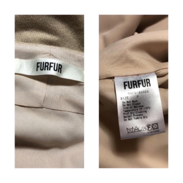 fur fur(ファーファー)のfurfur バイカラーワンピース レディースのワンピース(ひざ丈ワンピース)の商品写真