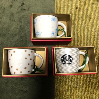 スターバックスコーヒー(Starbucks Coffee)のホリデー2015オーナメント(3個セット)(グラス/カップ)