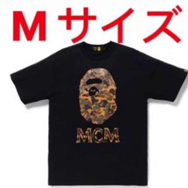 BAPE X MCM APE HEAD TEE BLACK 黒サイズ M 新品2BAPEXMCMサイズ