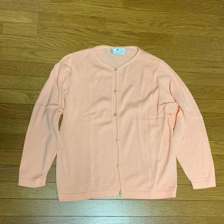 バランタインカシミヤ(BALLANTYNE CASHMERE)のぽっきーき様専用　　　ピーチピンク カーディガン(カーディガン)